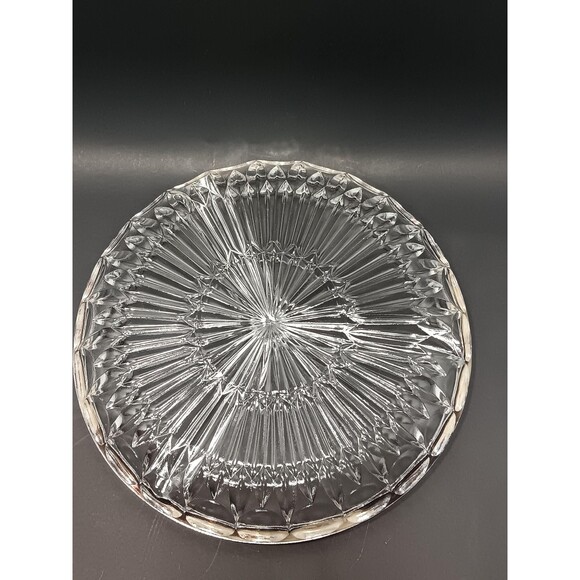 Crystal & Silver Serving Dish by Leonard of Italy - Picture 5 of 6